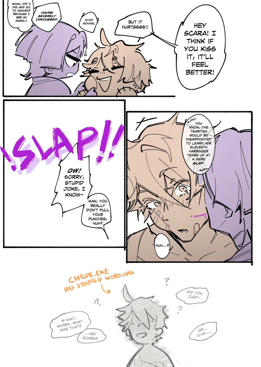 _keroppachi's tweet image. [blood cw]
aftercare #chiscara #scarachilde