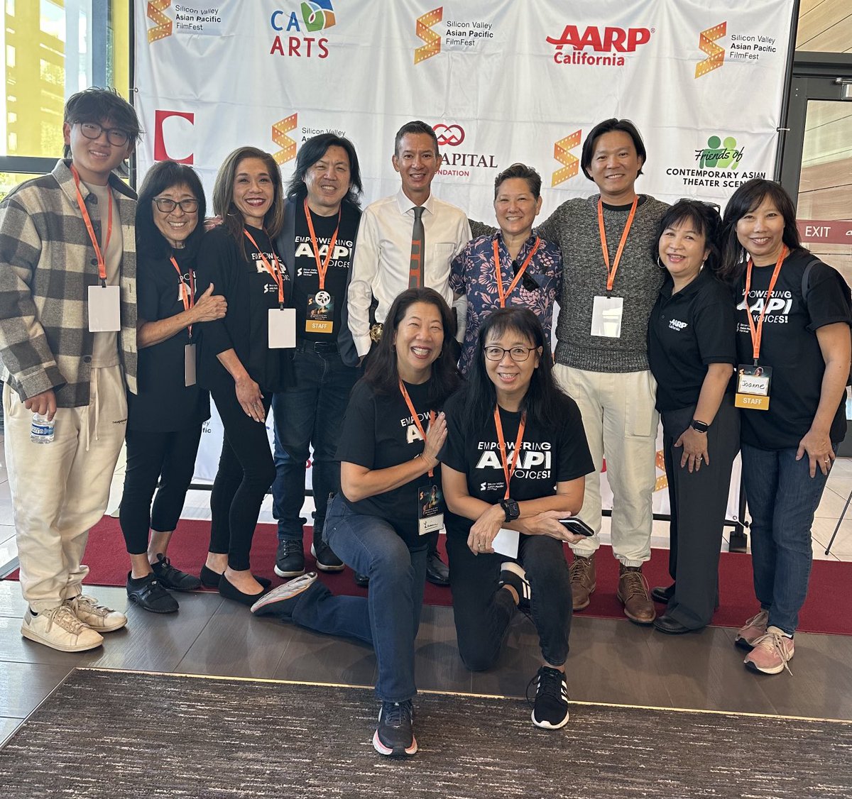 SJMETRO17's tweet photo. ⁦@SVAPFilmFest⁩ this morning in Sunnyvale. “Starring Jerry as Himself” is one of this mornings featured films on frauds and scams. So pleased to have one of our fav frau/scams expert speakers Jason Collom speak on the after screening panel. ⁦@AARPCA⁩ #AAPIStrong https://t.co/yfS9GemAl8