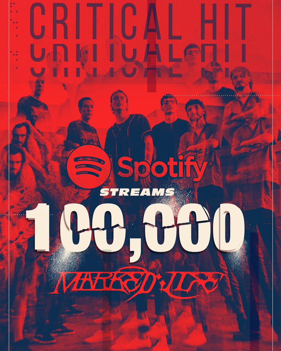 ‘Critical Hit’ just surpassed over 100,000 Streams on Spotify and we couldn’t be more grateful of the support🩸

More to come.