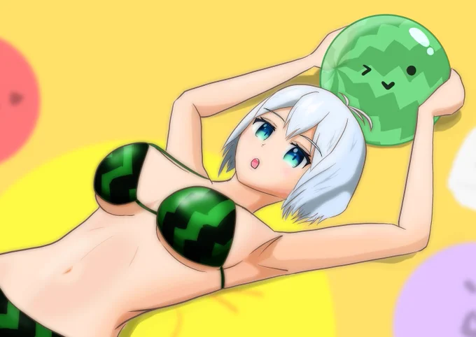 スイカが流行っているので #SiroArt