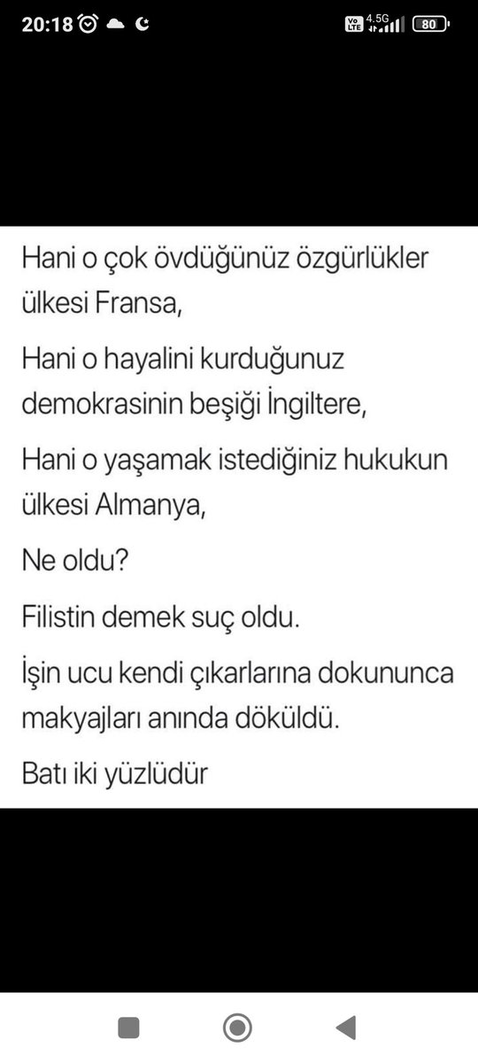 İçimizdeki batılı hayranları olanlara sesleniyorum batılı Yahudilerinin kaltetikleri müslümanları öldürüyorlar neden sesiniz çıkmıyor