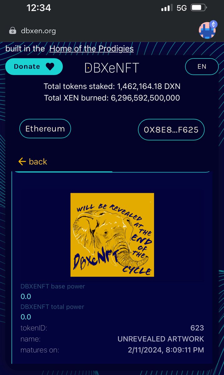 RollDawgWoof's tweet image. I finally got a #dbxenft $XEN $DXN