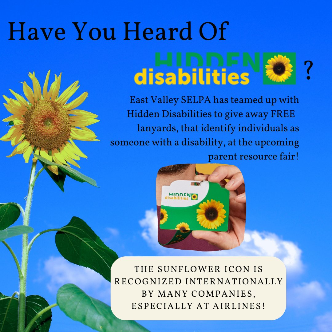 ADRConnections's tweet photo. Attention! @ev_selpa  has partnered with Hidden Disabilities to give away free lanyards that identify individuals with disabilities! 

Check them out here: https://t.co/gnhqdLAJz3

Register for the parent resource fair for a chance to receive a lanyard: 
https://t.co/GHQxaMauO0 https://t.co/h3ubEH91PI