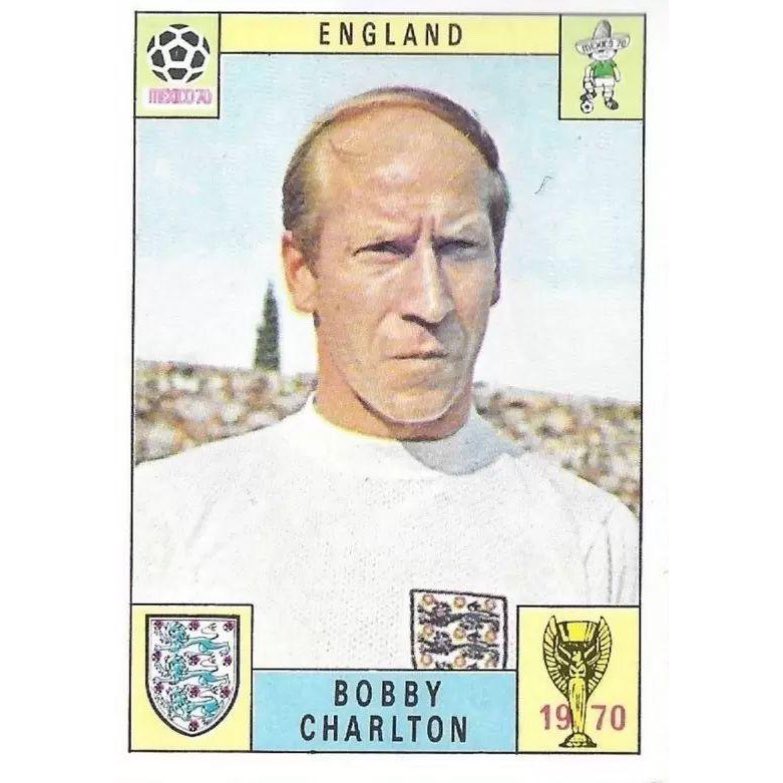 All of us at Panini are saddened by the passing of Sir Bobby Charlton. Widely considered as one of the greatest players of all time, he will always be a true legend of the game. Our condolences are with his family at this very sad time.