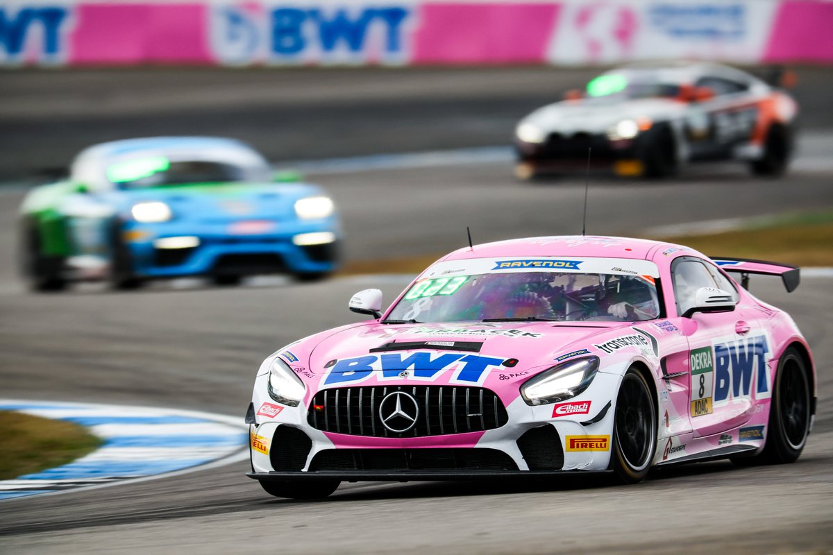This was a very entertaining penultimate #GT4 race 🥳 

#RodrigoAlmeida and #JosefKnopp came home on P9 in Junior Class, started from the end of the field!
#EmilGjerdrum &amp; #LachlanRobinson finished on P24

Su: 10:00 CEST Qualifying

🇩🇪 LIVE ➡️ youtube.com/watch?v=ft3_G6…

#BWT #AMG