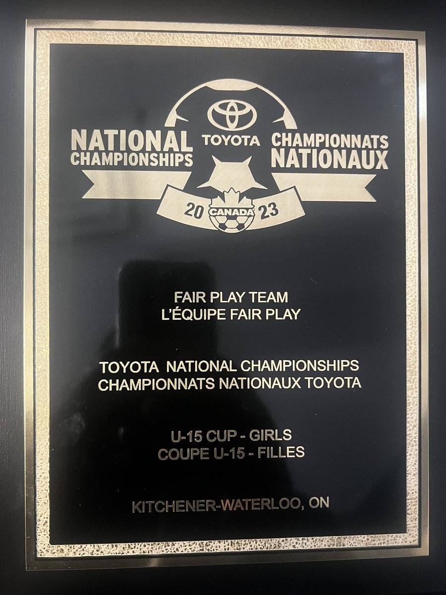 Congratulations to the BTB 2008 HP girls on winning @canadasoccer Toyota U15 Girls National Championship fair play award. We are very proud of the girls and coaches as they showed the value of discipline on and off the field. #btbway #btbproud #discipline #respect #fairplay