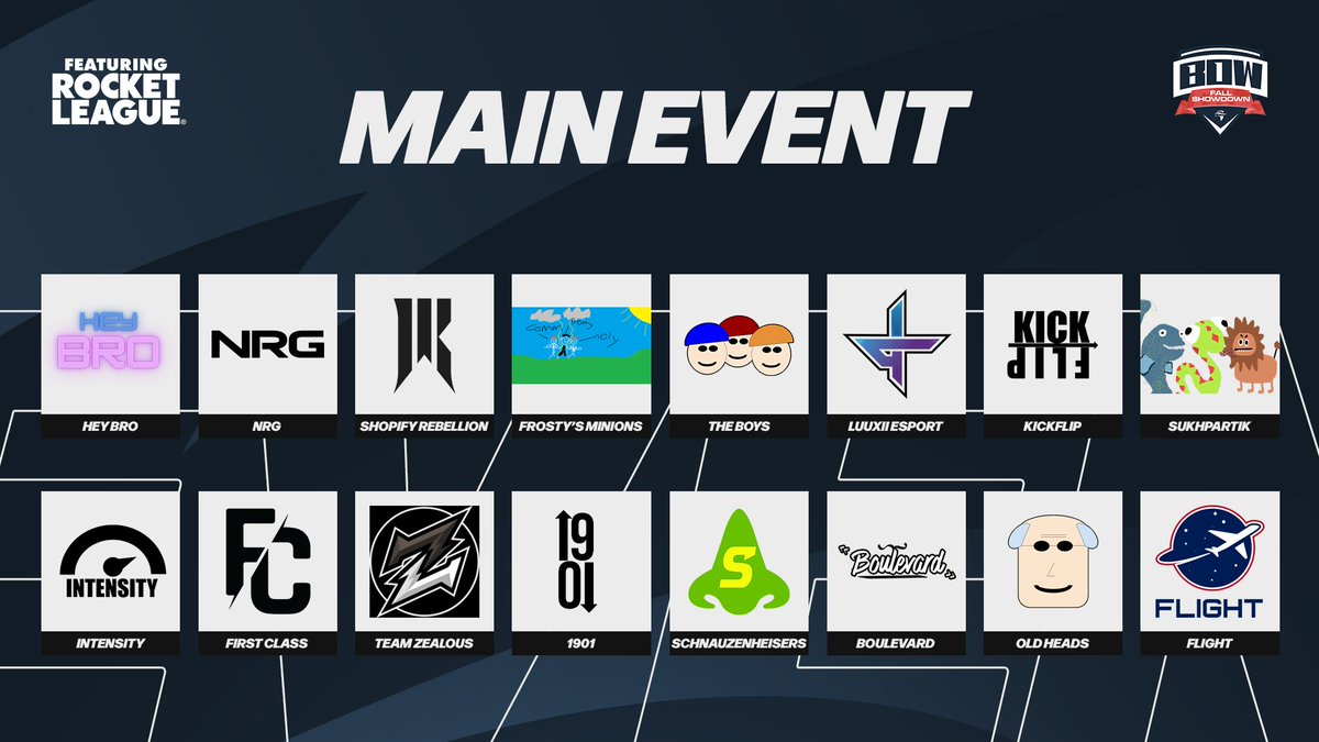 TacticalBandits's tweet image. Congratulations to the teams who qualified for Main Event! 🥳

Invite teams will draft their groups on broadcast at 2:30pm ET, you don't want to miss it! 😉

#StealTheScene | #BoWFS