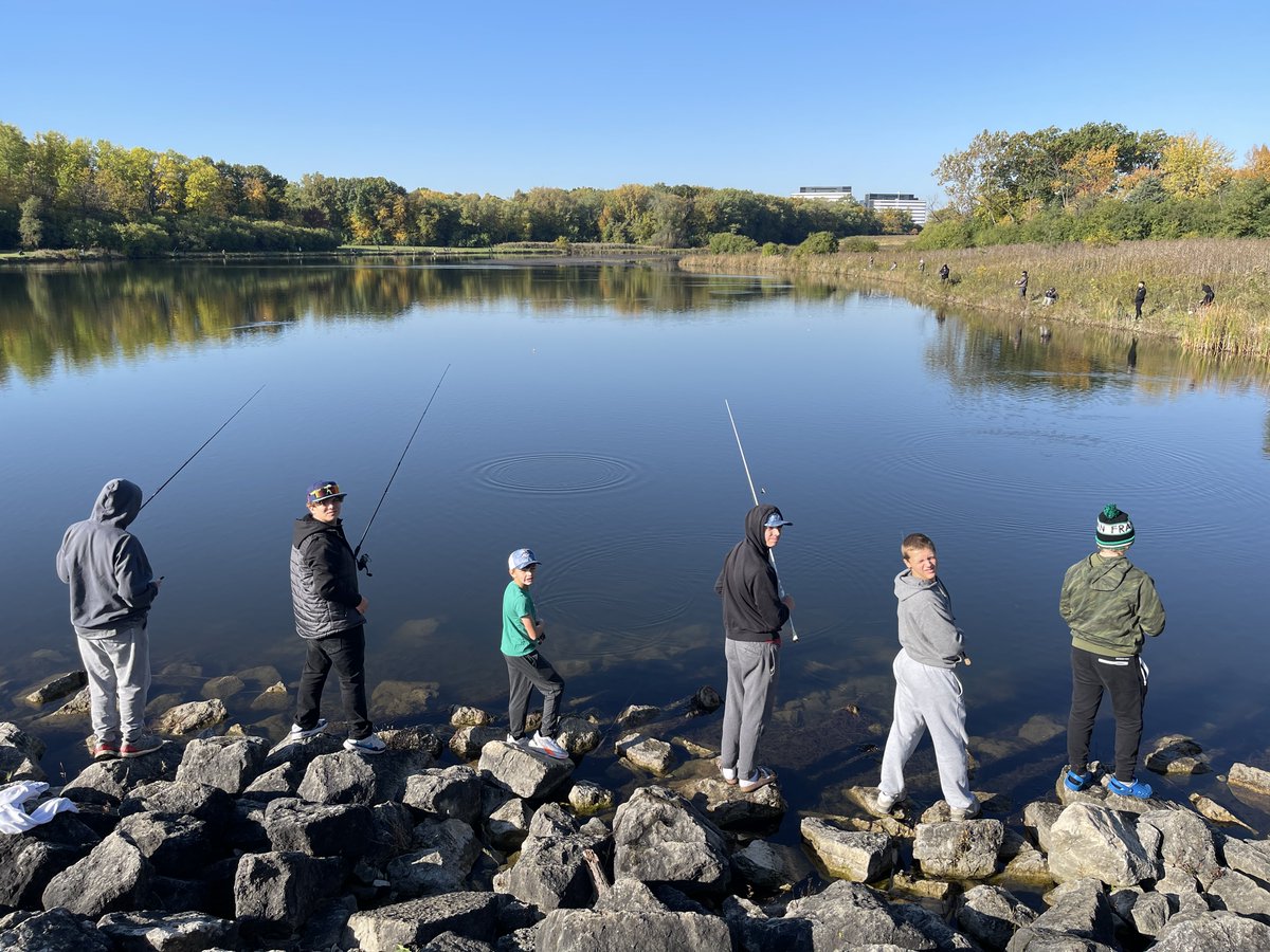 viatorfishing's tweet photo. no trout pout here….@viatorfishing pulled  in  almost  a  dozen  today  at  Busse  for  the  annual  trout  dump

we  had  @Viatormensxc @ViatorLacrosse @vlionswrestling student  athletes  all  participate.
multisport /versatility  is  a  way  of  life @ViatorAthletics https://t.co/05WtnGTxuN