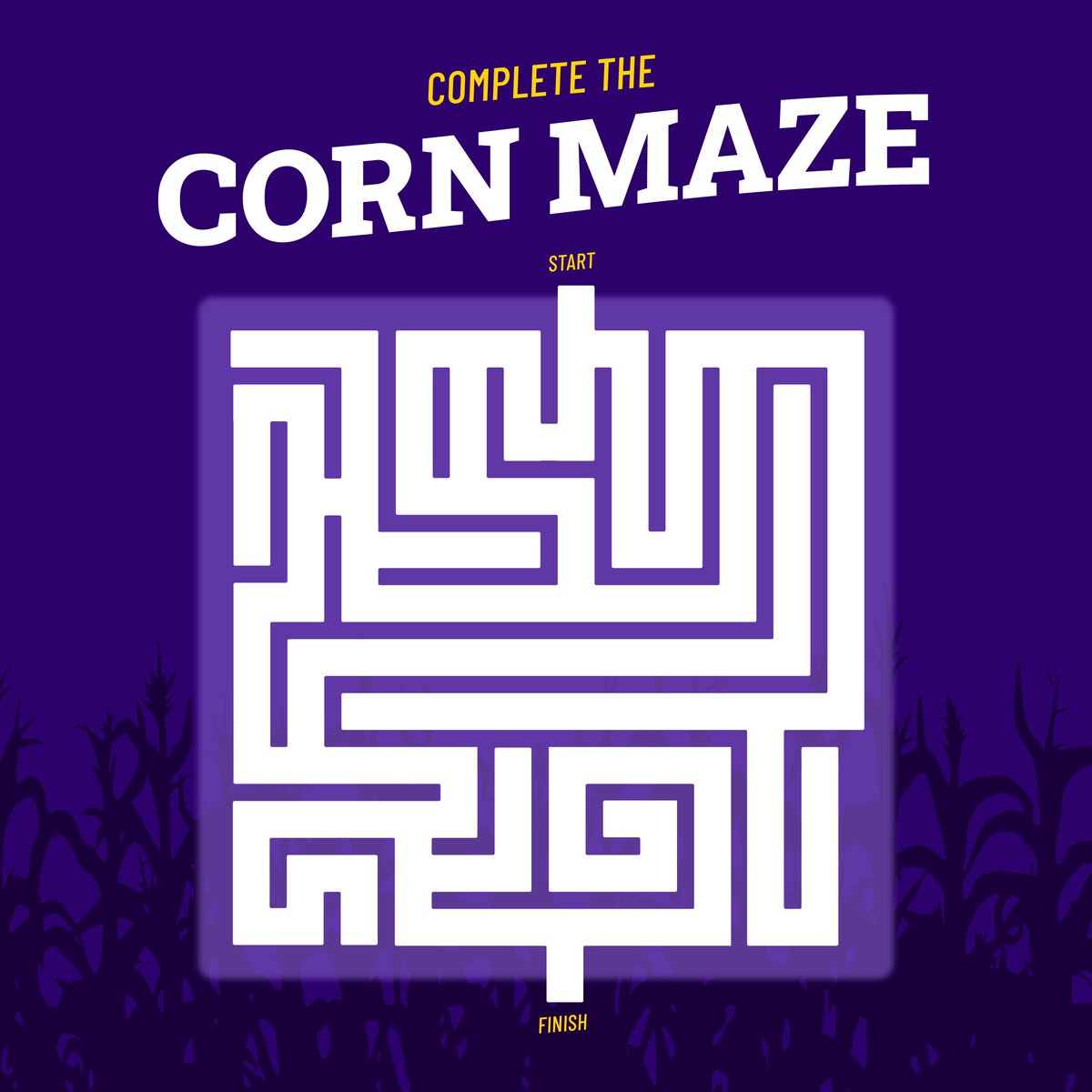 Do you have the Big Fitness Energy™️ to find the end of our Maize Maze? Drop a 🌽 emoji below if you made it through!