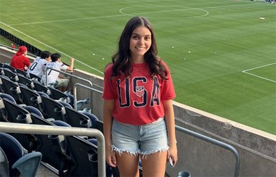 Thanks to her experiences at North Central, Olivia Hurt ’23 found her dream job as a #graphicdesign coordinator at <a href="/ussoccer/">U.S. Soccer</a>, where soon after, she created graphics for one of the premier global sporting events: the Women’s World Cup.

Read more: bit.ly/3Fmwu1v.