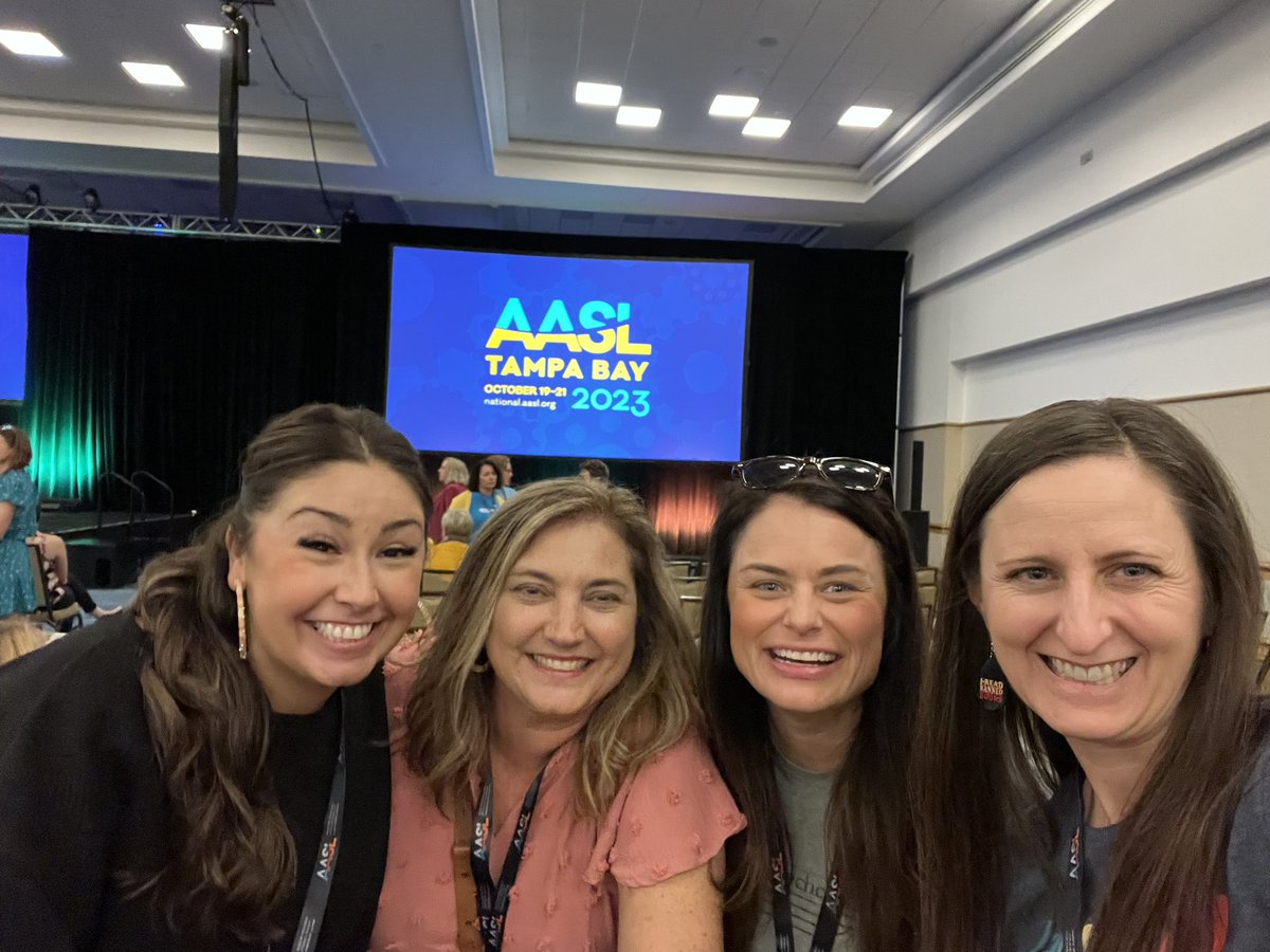 #WeAreMcKinney LMSs are here to learn &amp; probably read a book or two! 🎉🙌🏼 #AASL23