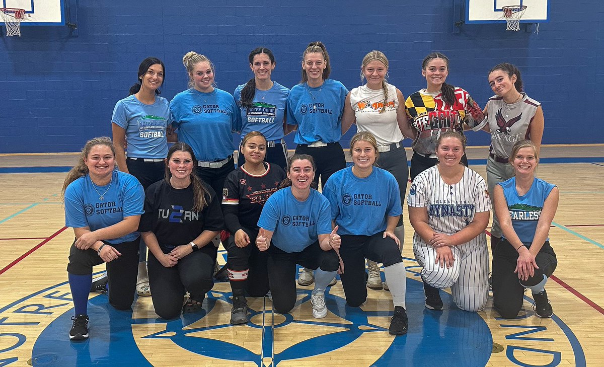 Although the rainy weather moved us indoors, we still had a great time at our fall ID camp this past weekend! Thank you to everyone who came out and showed us your awesome talent + skills! 🐊 #FearlessGators #ndmusb #GatorSoftball