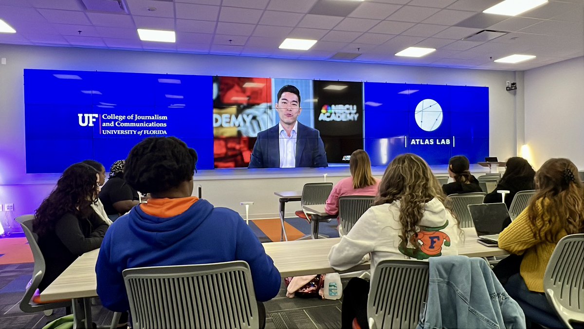 UFJSchool's tweet image. .@UF students participated in @NBCUAcademy’s “Next Level Summit” virtually today. They had the opportunity to connect with top leaders, journalists and innovators and learn how to connect with an audience, up their content creation game and take their careers to the next level.