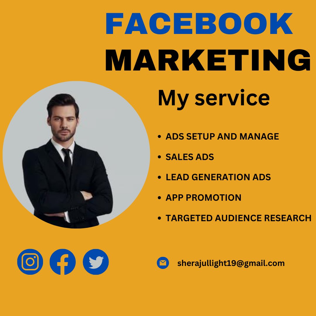 Sherajul1919's tweet image. Leverage the power of Facebook advertising to grow your business and reach new heights. Contact us today for a customized marketing strategy tailored to your goals and audience!
#facebookmarketing 
#FacebookContent
#FacebookLikes
#FacebookAudience
#FacebookBrand