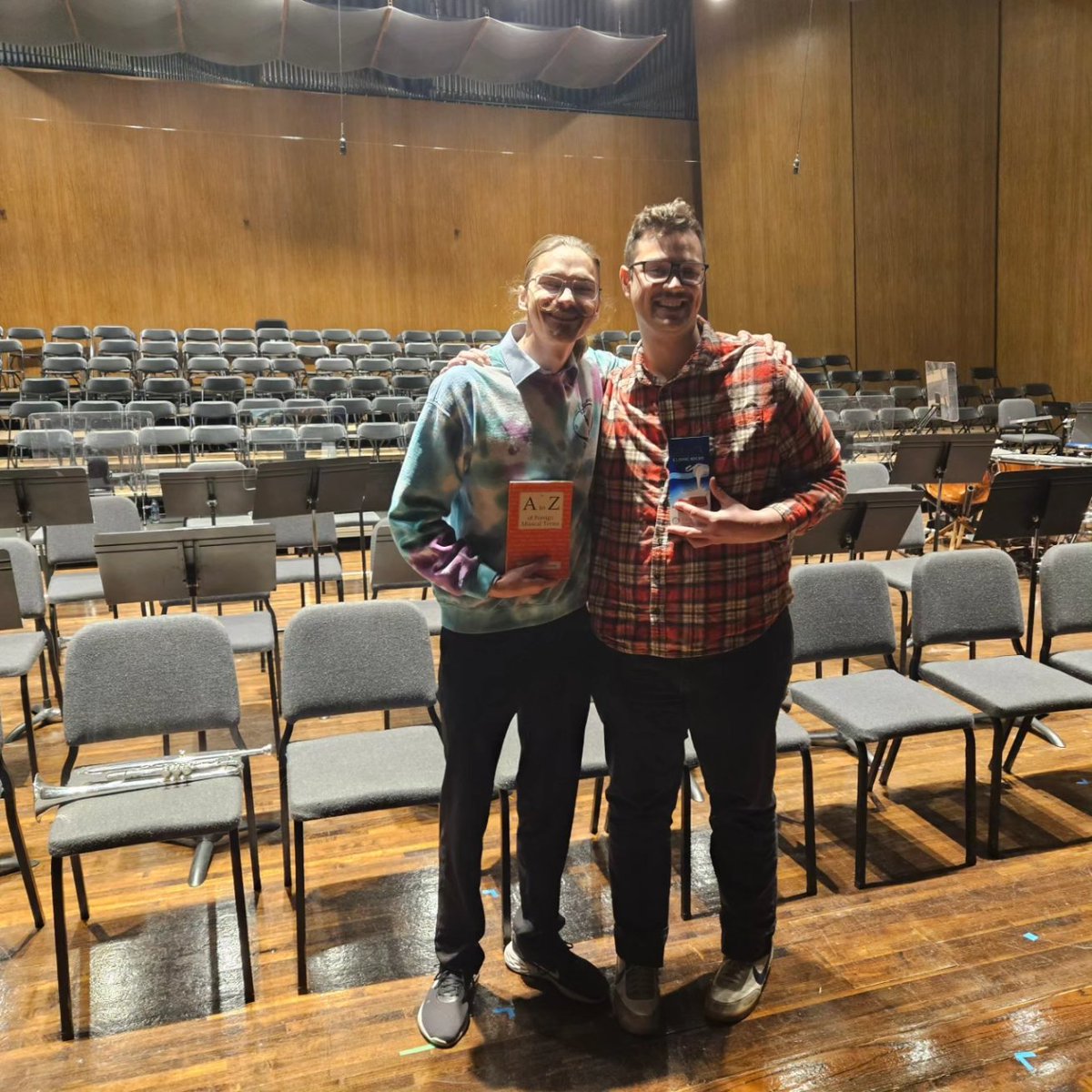 UKTrumpet's tweet photo. Upperclassmen mock auditions were held today! Congrats to all of our finalists, and congratulations to runner up Kaleb Cruz and 1st prize Kody Jernigan! Victor Yuen was awarded the honorable mention! https://t.co/CsOMYIfGNs