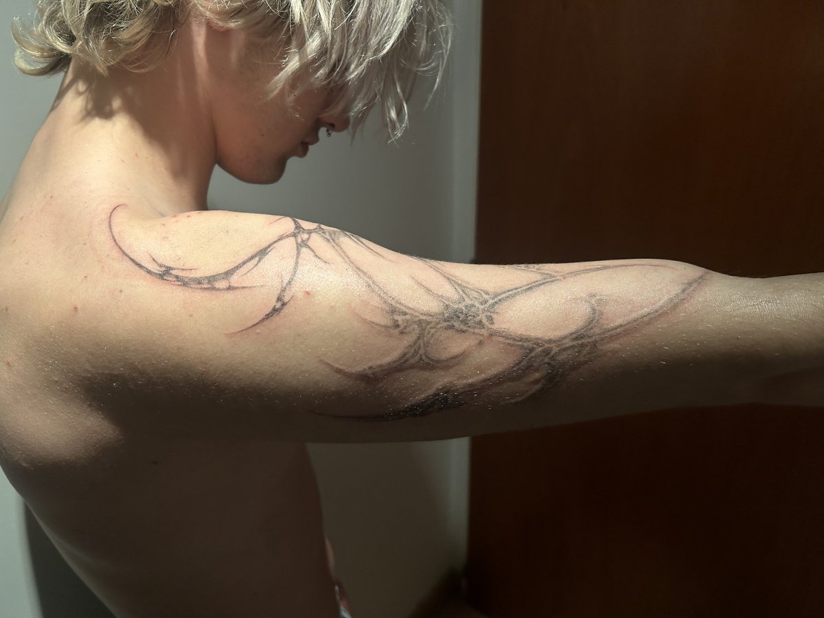 chainsmaiden's tweet image. what music should i play for todays tattoo sesh?
