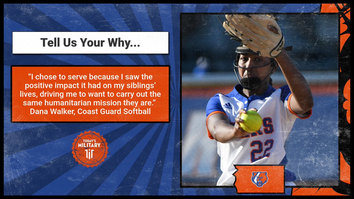 CG_Athletics_'s tweet photo. Dana Walker of Softball tells us her WHY...... @TodaysMilitary https://t.co/N7AgULNOUg