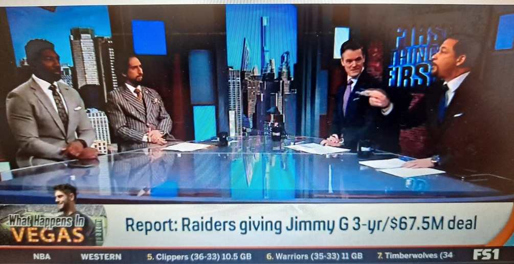 wahlberg_bark's tweet image. NFL BREAKING: JIMMY GARAPPOLO SIGNS WITH THE RAIDERS. 3-yr/ 67.5M deal. @NFL @NFLonFOX @Raiders  @FirstTake @undisputed @espn🥳🥳 #FutureofFootball #JAXvsDAL #DENvsAZ #WASvsCLE  
Original: BigEkahuna1