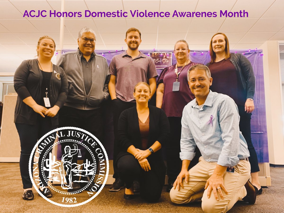 Today we wear purple to honor Domestic Violence Awareness Month. #EndDVinAZ #acjc