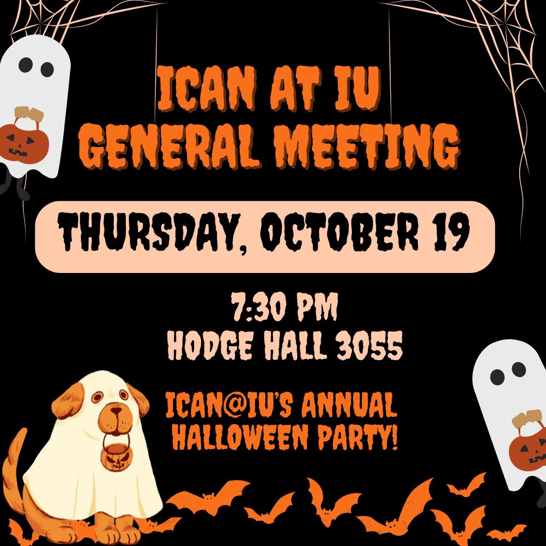 How we’ll feel when we see you TONIGHT at our Halloween Party!! 7:30pm @ Hodge Hall 3055!!👻🎃🍁