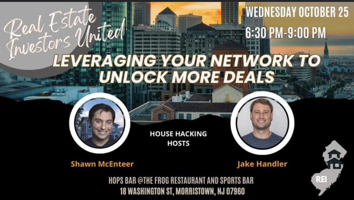NickAir92's tweet photo. Looking for like minded individuals to discuss real estate, the market, or house hacking. Come join Shawn McEnteer Jake Handler next Wednesday. There events are always great learning opportunities! https://t.co/KabHB8oI08