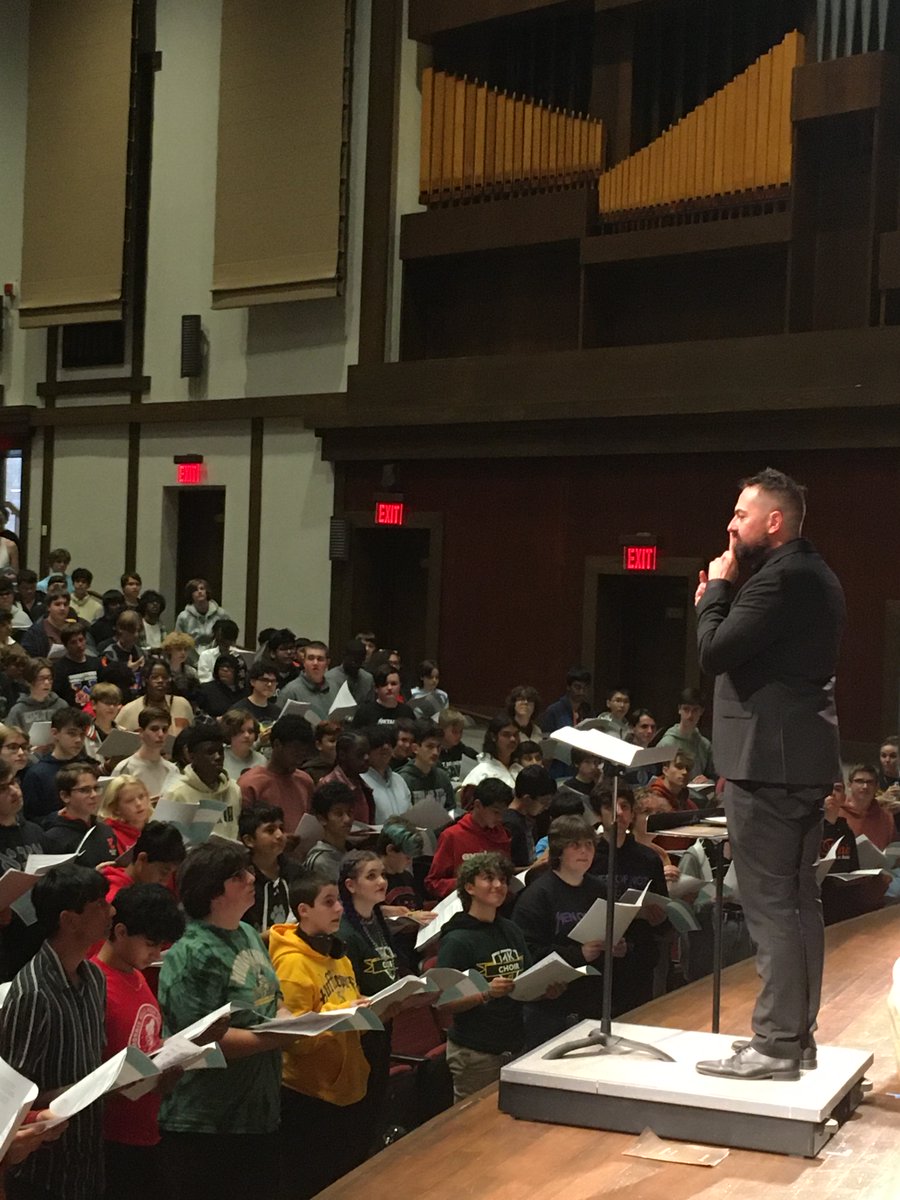 NHHSMusic's tweet photo. WOW! What a day we had at @RowanUniversity with Dr. Chris Thomas and Dr. Vinroy Brown (from @WCCNJ). THANK YOU to our Admin, everyone at @RowanMusicDept and all the other schools that participated! We can't wait for next year. #MusicalLions #LionsRoar #TenorBassFestival https://t.co/c41gmDyiOH