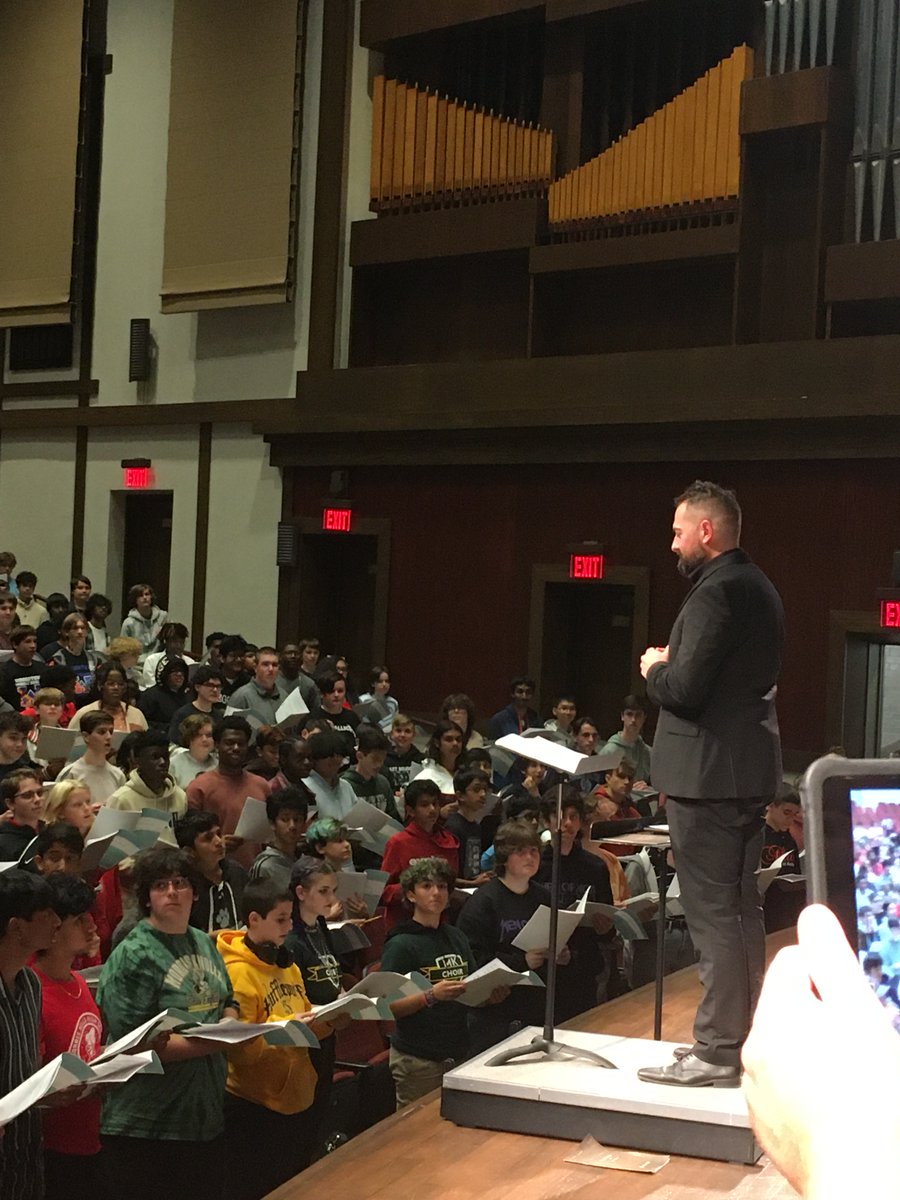NHHSMusic's tweet photo. WOW! What a day we had at @RowanUniversity with Dr. Chris Thomas and Dr. Vinroy Brown (from @WCCNJ). THANK YOU to our Admin, everyone at @RowanMusicDept and all the other schools that participated! We can't wait for next year. #MusicalLions #LionsRoar #TenorBassFestival https://t.co/c41gmDyiOH