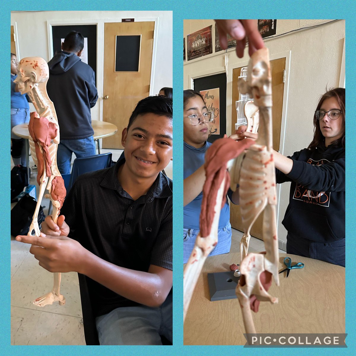 dhs_together's tweet photo. From@Mrs. Lanham @a_rae82 We are working with clay today as we learn about muscles! 💪🏻 #clayart #projects @dumasisdcte #muscularsystem https://t.co/BFlICoQA3m