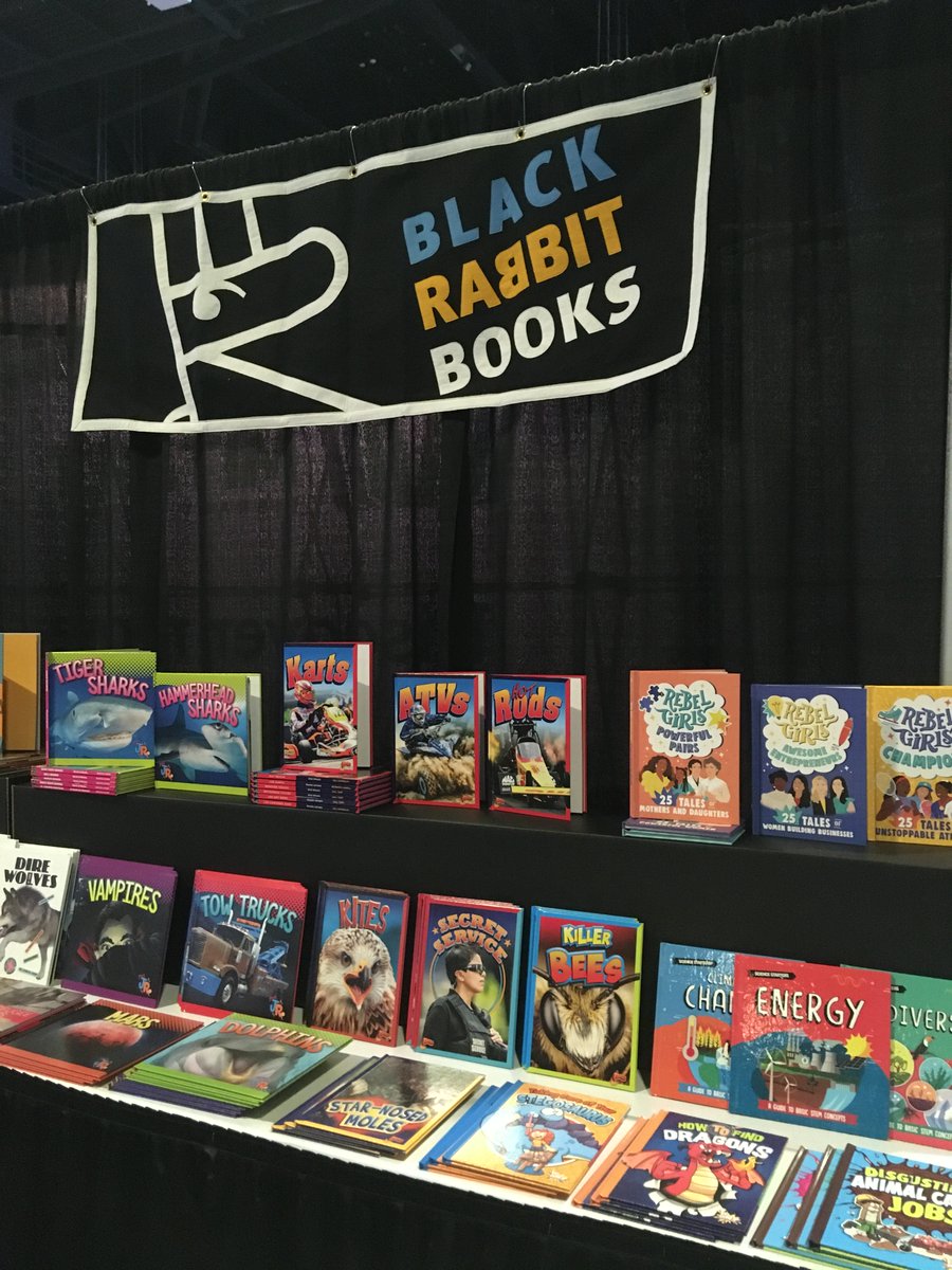 Come visit booth 912 at #AASL to see new books from Black Rabbit and enter to win a Rebel Girls kit!

#childrensbooks #BlackRabbitBooks
