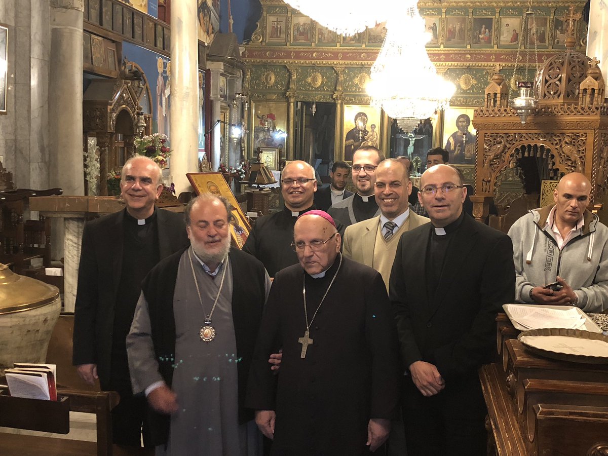 RahebM's tweet photo. Breaking news: Israel bombed a house bordering on the Greek Orthodox church in Gaza, which brought down the assembly hall where around 50 Christians were having refug. At least a child was murdered and several people injured, all Christians. Many are still under the rubble. https://t.co/cB6FVhOBhT