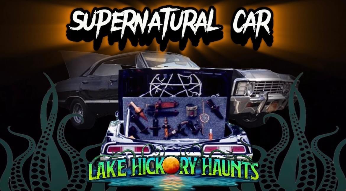 LakeHickoryHnts's tweet photo. 🚨 DON’T FORGET! THIS WEEKEND ONLY!!! FRIDAY-SUNDAY #LakeHickoryHaunts is hosting a #REPLICA of the Chevy Impala “Baby” from #Supernatural ft. 240+ autographs from actors! 👻 📸 Photo-Ops are #FREE with admission 📸

‼️ Get Tickets ASAP https://t.co/L1JHfkoL9T 🎟️ https://t.co/2IX7I98Mn9