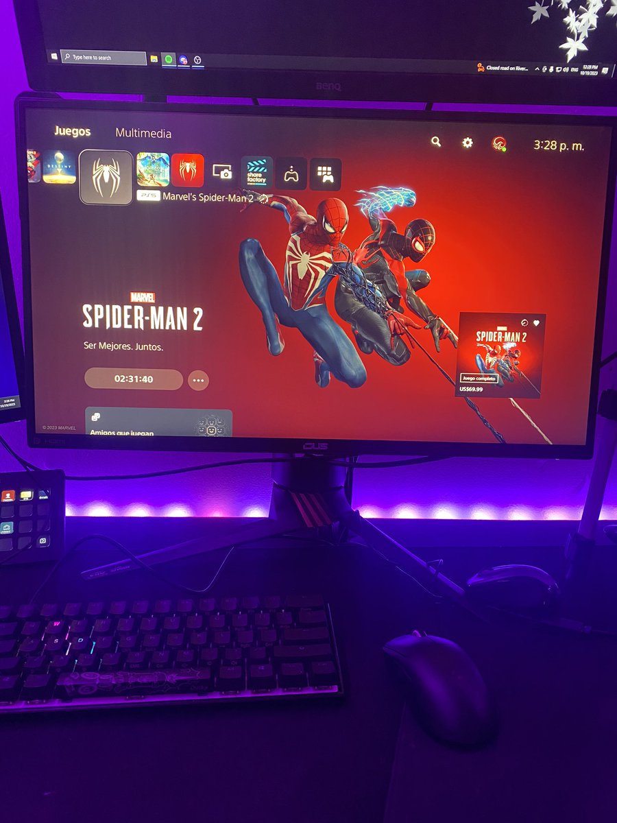 Janpiert1's tweet photo. En cuanto termine de configurar todo prendo directo por Twitch con Destiny 2 mientras que esperamos 2h y 30 min para el Spider-Man 2!!! 

Espero me puedan acompañar. ❤️ https://t.co/YvjIdtK7vz