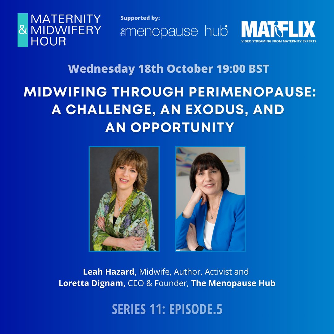 MATFLIX (@watchmatflix) on Twitter photo New blog post! Catch up on the Midwifery Hour with presentations from Leah Hazard and Loretta Dignam hosted by
<a href="/SueMacMidwife/">Sue Macdonald RM RN FRCM (Hon)</a>
matflix.co.uk/series-11-ep-5…
<a href="/MidwiferyForum/">Maternity & Midwifery Forum</a> New blog post! Catch up on the Midwifery Hour with presentations from Leah Hazard and Loretta Dignam hosted by
<a href="/SueMacMidwife/">Sue Macdonald RM RN FRCM (Hon)</a>
matflix.co.uk/series-11-ep-5…
<a href="/MidwiferyForum/">Maternity & Midwifery Forum</a>