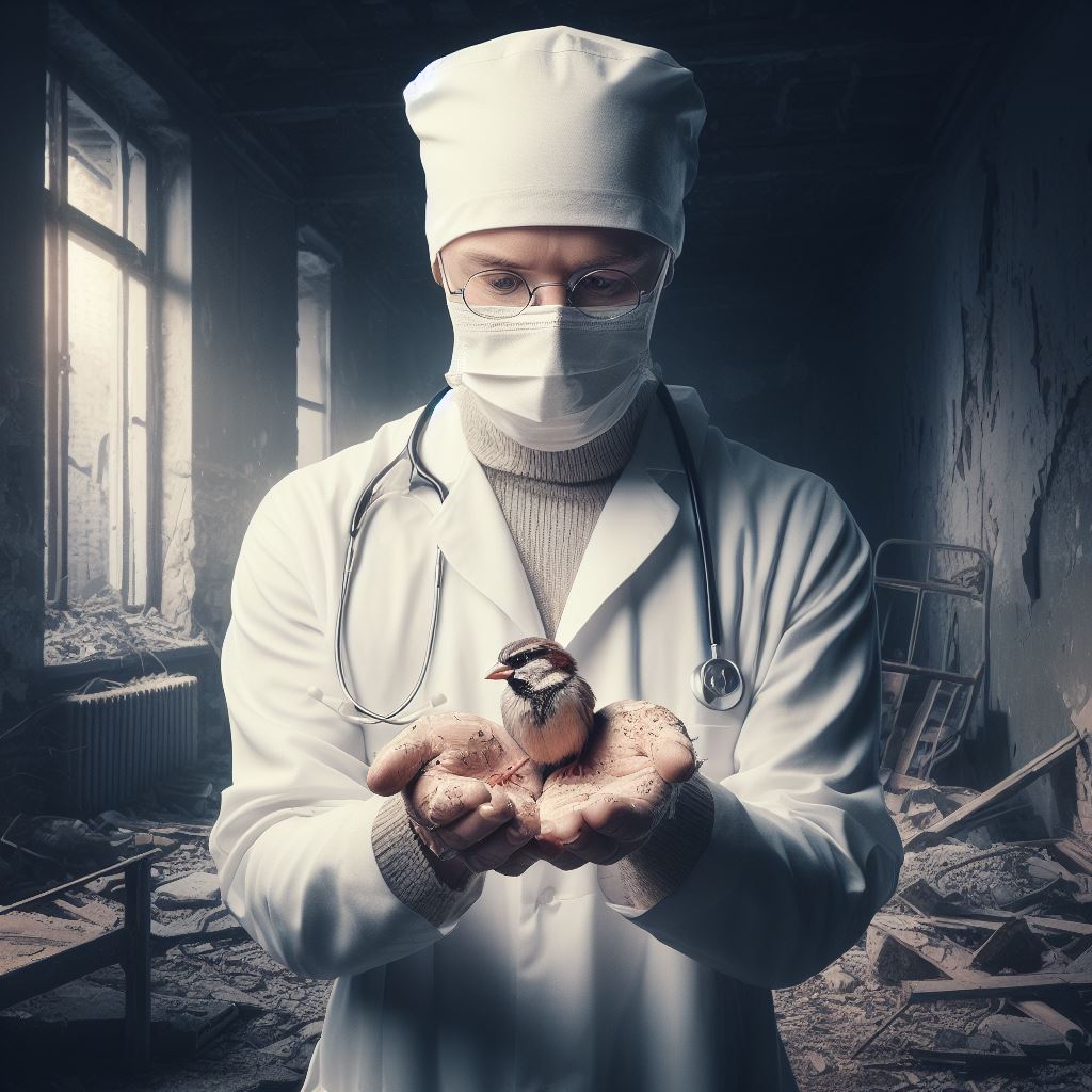 Varlığı insana, tabiata zarar israilin soykırımından kaçan bir serçe Gazze'deki hastaneye sığınmış.
Yer gök lanet ediyor!
Kurt kuş lanet ediyor!