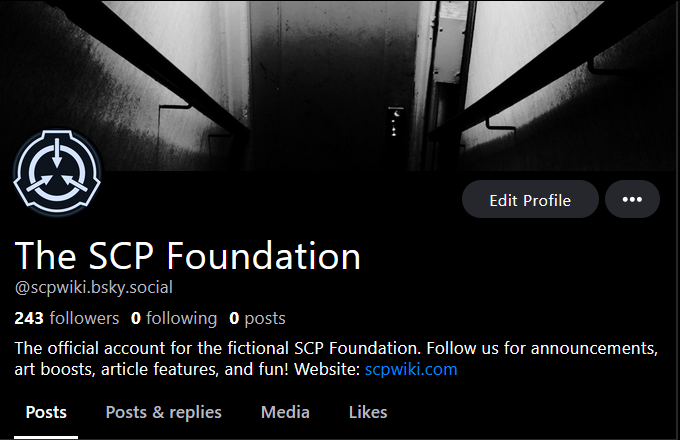 The SCP Foundation on X: Hey everyone! We just wanted to let you all know  that we'll be mirroring posts from our Twitter account onto our (new)  Bluesky account! You can follow