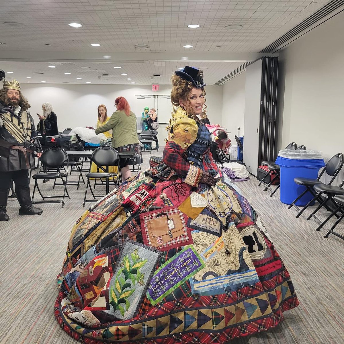 Backstage waiting room New York Comic Con 2023. #cosplaycompetition #kylanderkouture #outlander #nycc2023