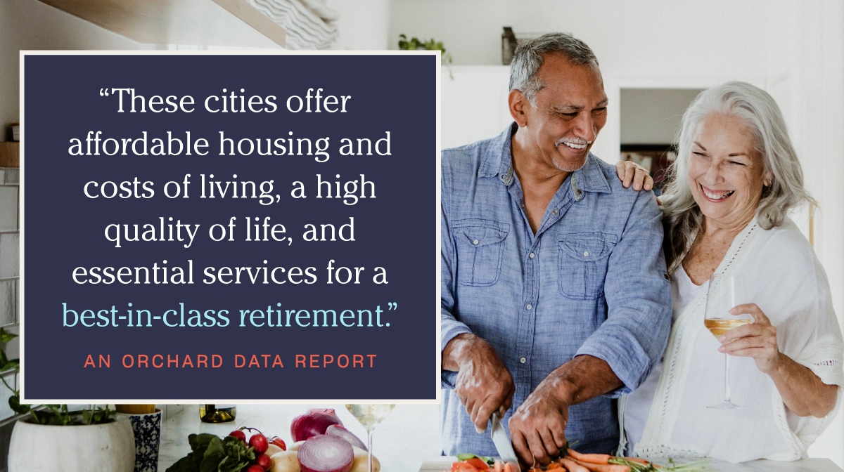 Housing is one of the biggest challenges facing retirees. So we analyzed 100 cities for housing, healthcare, and quality of life indicators to create Orchard’s first report on under-the-radar cities for retirees. Link in bio