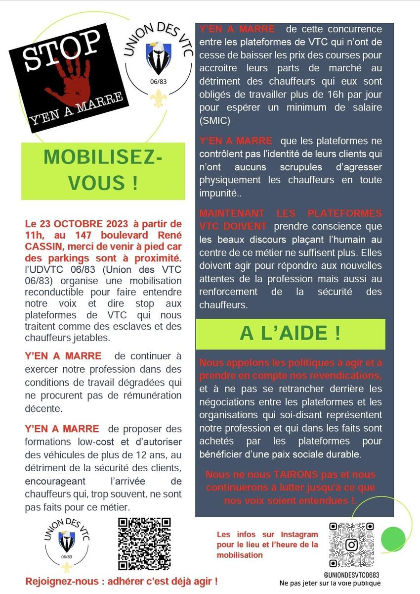 Monsieur le ministre <a href="/CBeaune/">Clément Beaune</a> aidez les vtc , merci a vous de faire le maximum pour les aider
