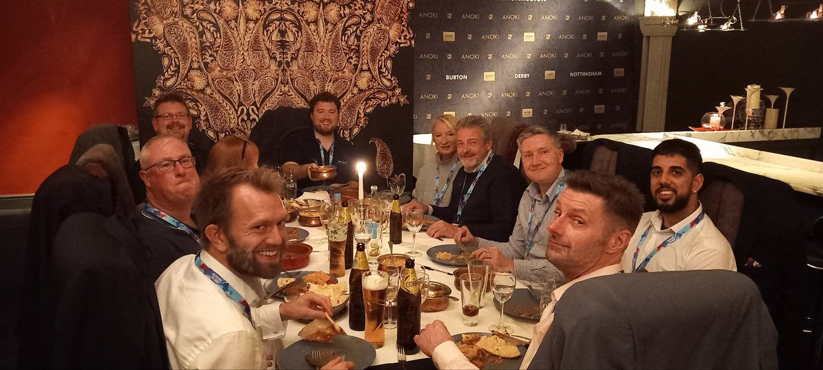 MarketingDerby's tweet photo. We can not say a big enough thank you to the whole team @AnokiRestaurant Your hospitality was out of this world this evening. To serve 80 surprised #Bondholders with a 4 course feast was so very kind and we loved it! Happy 20th Birthday! Please post your pictures! https://t.co/u0wpz7HFT7