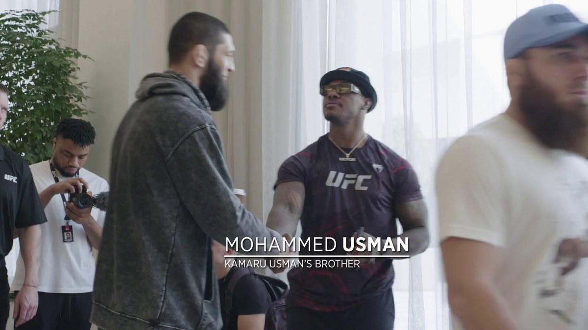 MECU999's tweet photo. Khamzat is a lucky man. He managed to get a picture with better Usman brother. 
#TEAMMOTOR #TEAMABSOLUTEDOGSHIT #UFC294 https://t.co/btrMWswzkz