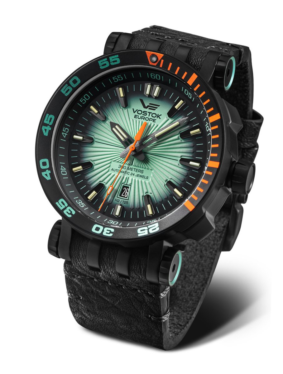This diver's watch has a tritium illuminated, green/blue dial and all black PVD case. Additional black silicone band included.

Out Now ➠ shorturl.at/izBDP

#vostok #vostokeurope #vostokwatches #diving #diverswatch #divewatch #watchlover #watchaddict #vostokcollector