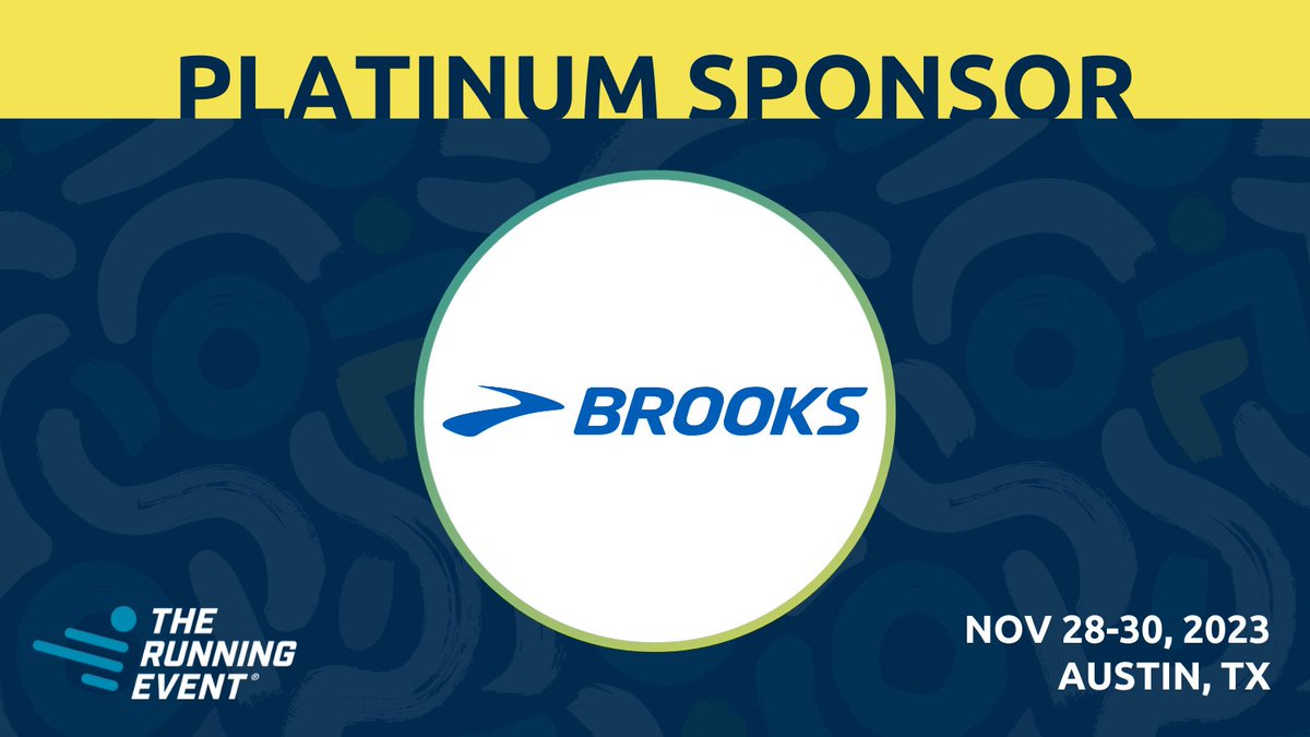 Thank you to #TRE23 Platinum Sponsor @brooksrunning! Find Brooks at Booth 227 in The Running Event 2023 exhibit hall to see and experience what they have in store for you at this year's TRE... brooksrunning.com