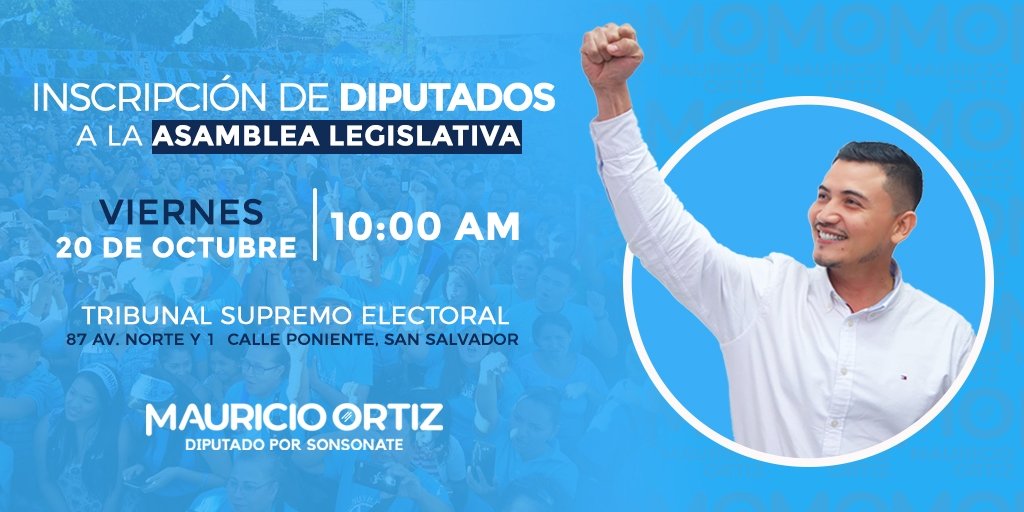 MauricioOrtizES's tweet photo. ¡Una nueva historia comienza! 🇸🇻

Estamos listos, puesta nuestra fe en Dios y confiando en el pueblo sonsonateco, esta nueva historia de nuestro país continuará.▶️ https://t.co/DHXDQWacP1