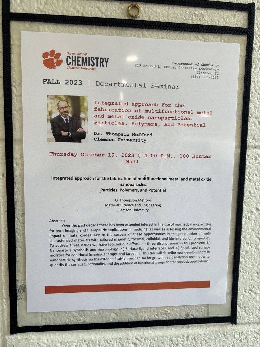 Thompson Mefford (@thompsonmefford) on Twitter photo Honored to speak over in Chemistry today. <a href="/ClemsonChem/">Clemson Chemistry</a> <a href="/ClemsonCECAS/">Clemson Engineering, Computing & Applied Sciences</a> <a href="/ClemsonResearch/">ClemsonResearch</a> Honored to speak over in Chemistry today. <a href="/ClemsonChem/">Clemson Chemistry</a> <a href="/ClemsonCECAS/">Clemson Engineering, Computing & Applied Sciences</a> <a href="/ClemsonResearch/">ClemsonResearch</a>