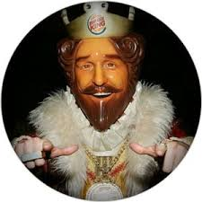 In all the history of mascots for professional and collegiate and high school sports and industry, has there EVER been a creepier one than the giant smiling plastic burger king? He's creepier than snakes, spiders and clowns.
