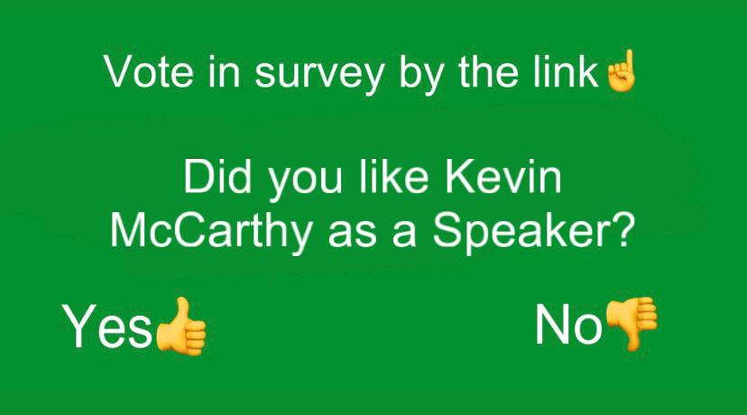 O_Statistics's tweet photo. Did you like Kevin McCarthy as a Speaker?

#USA #SpeakerOfHouseVote #SpeakerOfHouse #Speaker 

https://t.co/HZt4AxK6nB https://t.co/s573HOffco