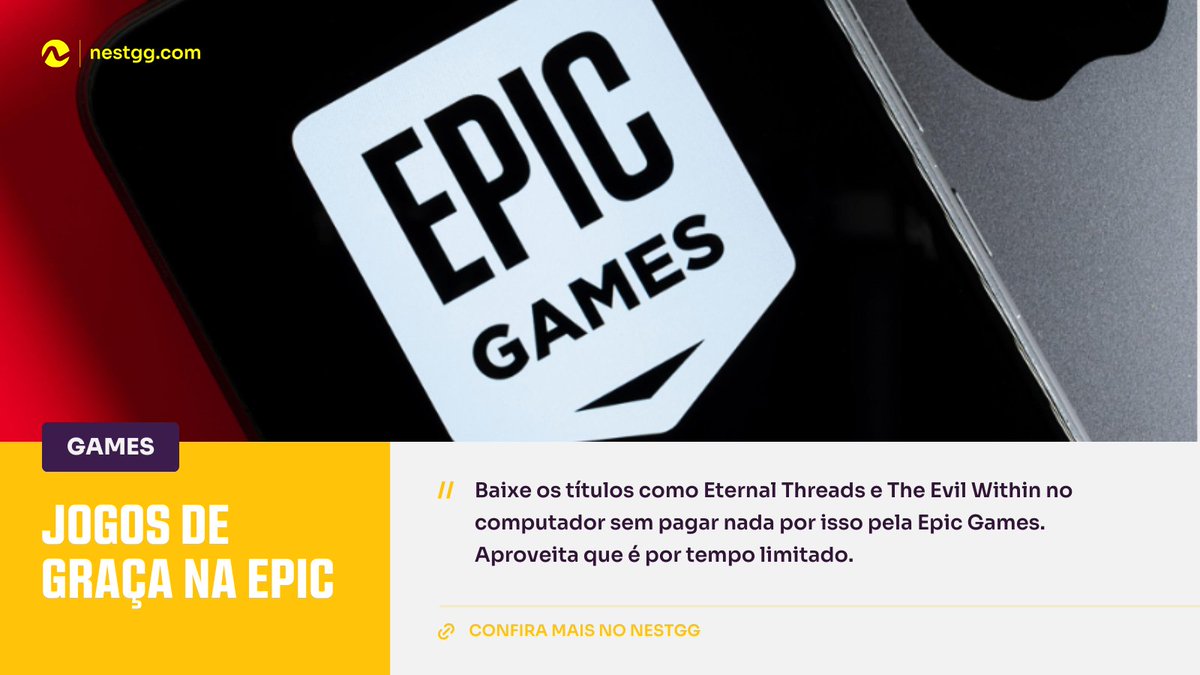 #Jogos de graça na #EpicGames 🎮
Aproveite #EternalThreads e #Theevilwithin 

Confira: nestgg.com/c/mundo-gamer/…
