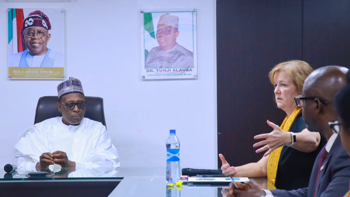 muhammadpate's tweet photo. Effective political leadership and programmatic ownership of health interventions by Government and development partners requires strong governance systems. Our discussion with @MSHMarian and team of Management Science for Health @mshnigeria was on Health System Financing, Value Chain & Health Security  and Health Workforce. 

We are adopting sector-wide approaches (SWAPs) to optimize national and development partner resources to save lives, deliver affordable quality services and achieve more equitable health outcomes for all Nigerians.