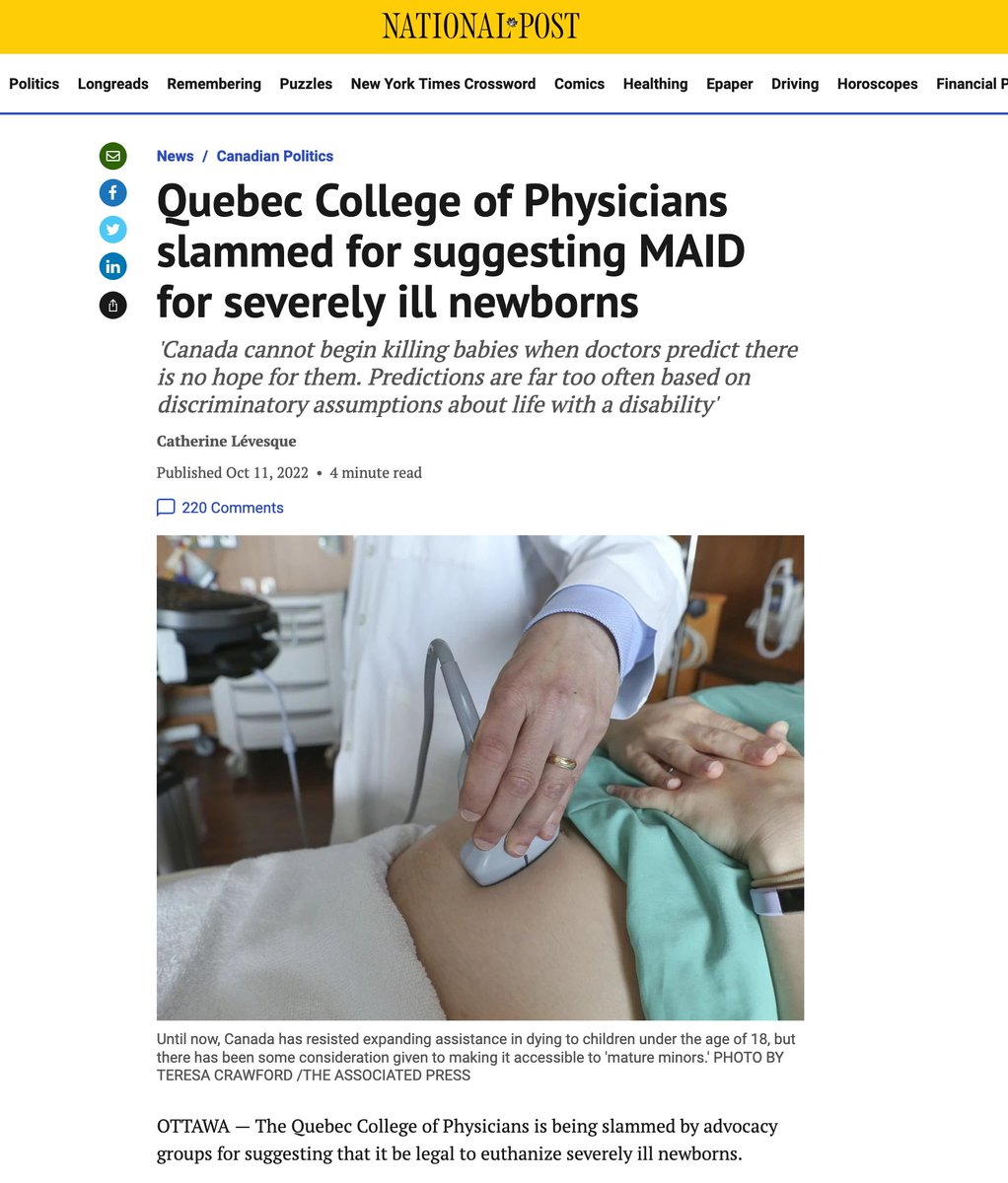 YukonStrong's tweet photo. ⚡️Team Trudeau wants to kill newborns⚡️

Unfortunately, it looks like rumors about legalizing MAID for children with defects and illnesses up to one year old were true. 

🇨🇦 is now a global leader in organ harvesting.

#cdnpoli https://t.co/IurvCZg1lK