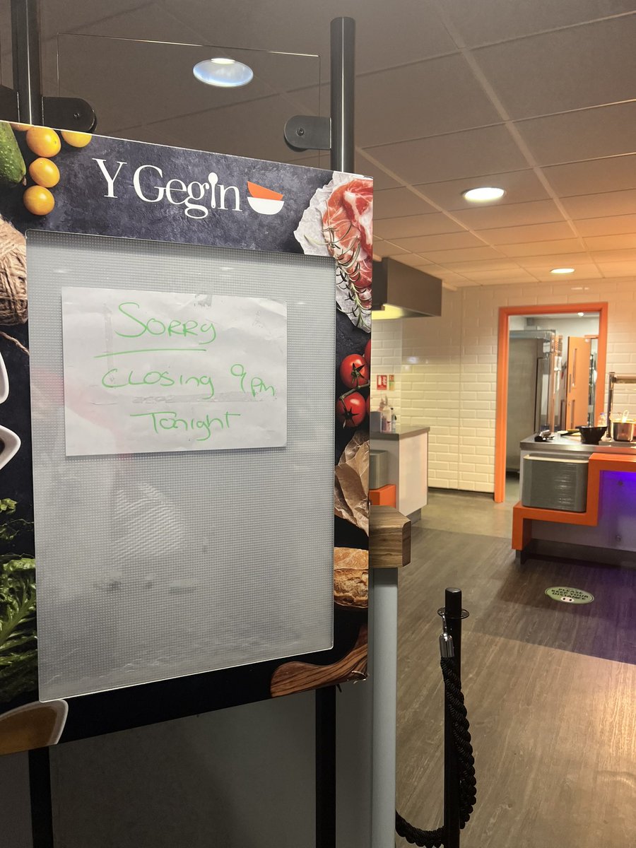 I just got really excited when I walked in and saw the lights on, then saw this <a href="/CV_UHB/">Cardiff and Vale University Health Board</a>. All we ask is for some advance notice If the canteen is going to be shut, please let staff know beforehand so we can bring food in. 12 hours is a long time to not eat!
